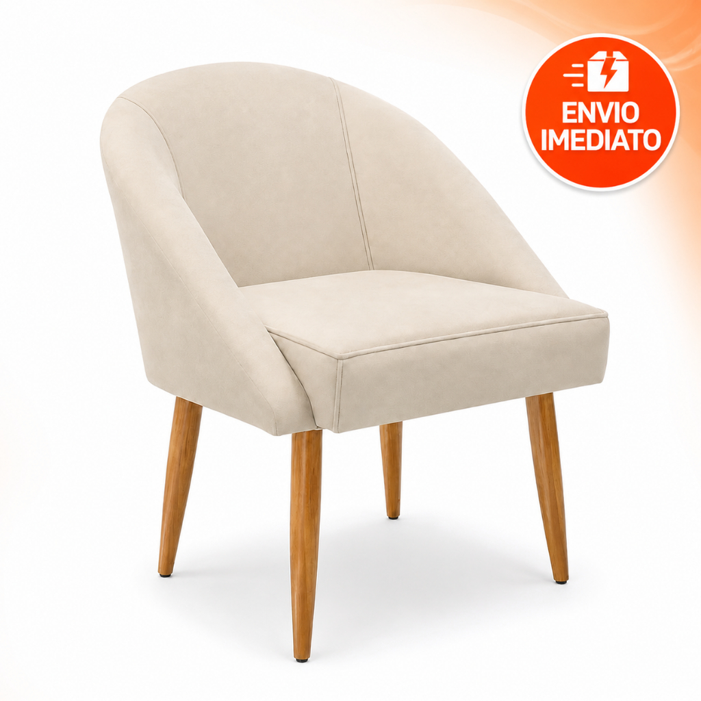 Cadeira Lua Veludo Decorativa Luxo Poltrona Lua Sala de Estar, Salão, Quarto, Estética Decoração Recepção, Atendimento