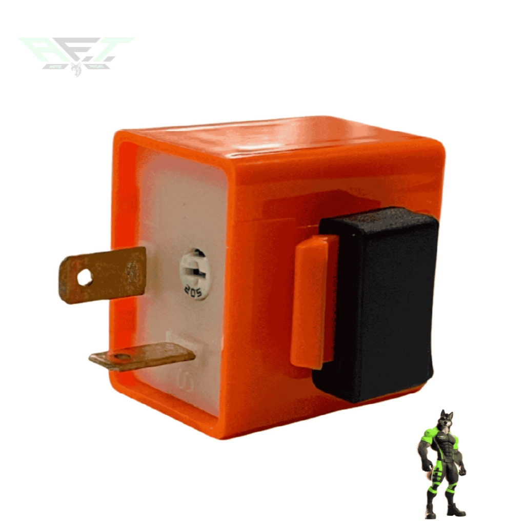 RELE PISCA SETA LED MOTO COM REGULAGEM DE VELOCIDADE UNIVERSAL 2 PINOS