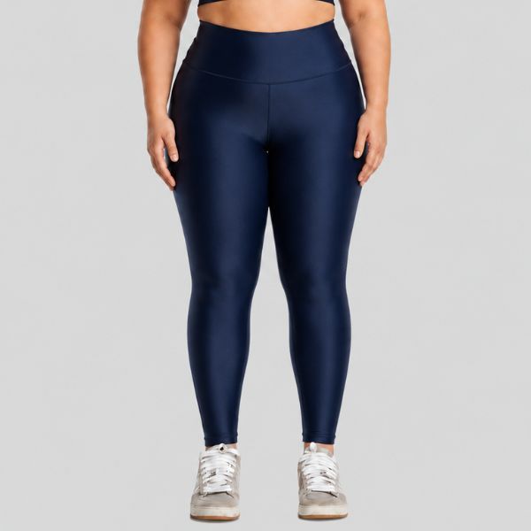 Legging Plus Size Blackout Zero Transparência Modeladora Calça Poliamida Cintura Alta