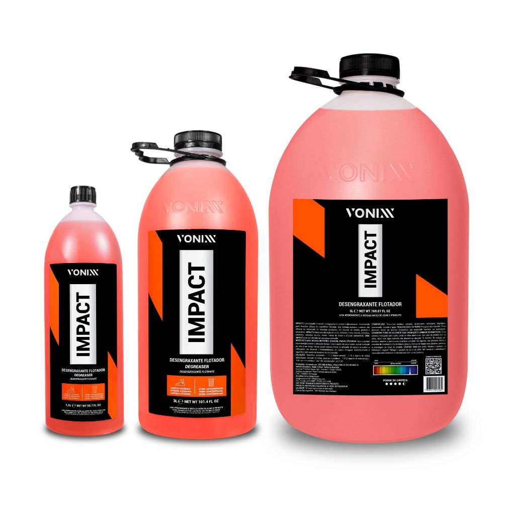 Impact Vonixx - Desengraxante para Limpeza Pesada de Alta Performance Original