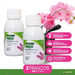 Kit 2 Fertilizante Liquido Forth Orquidea Floração - 60ml
