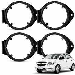 Kit 4 Aros Adaptador Suporte Alto Falantes 6 Onix Prisma Cobalt Spin