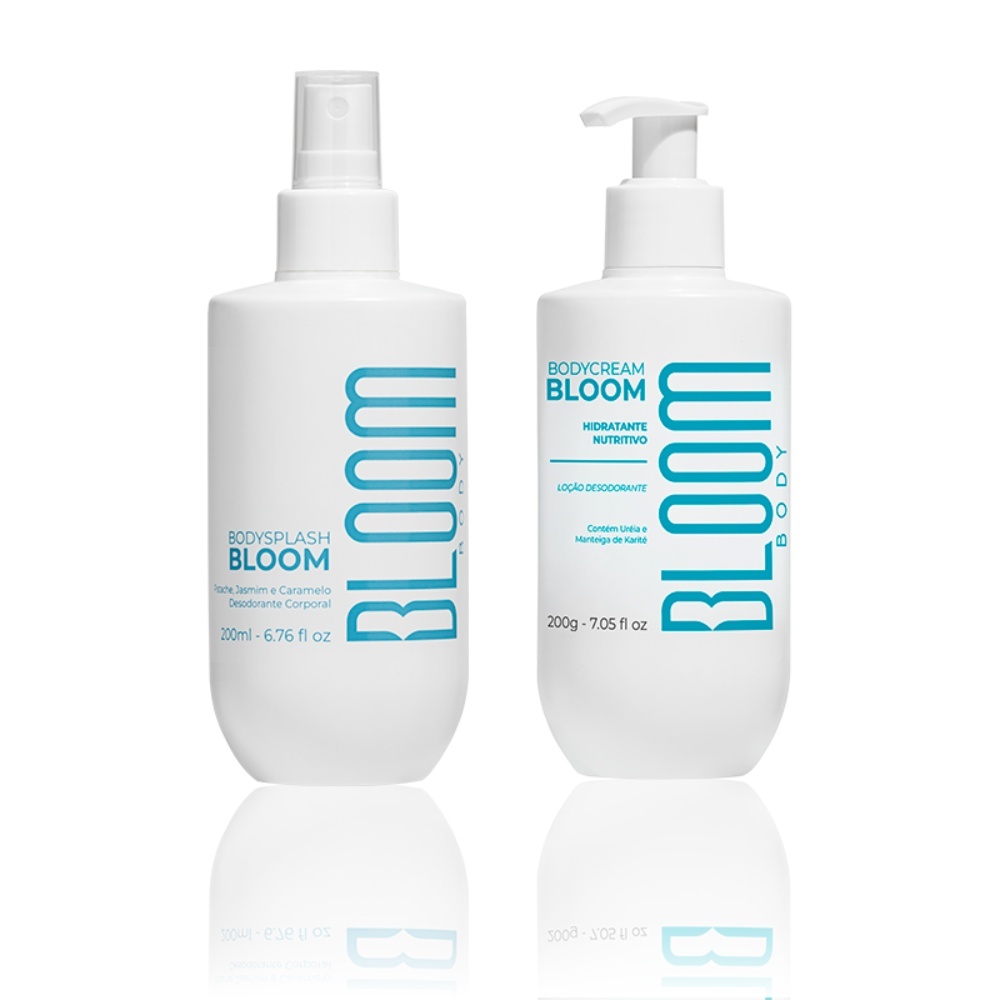 Bloom Body - Kit Body Cream 200g e Body Splash- 200ml - Hidratante Corporal e Fragrância de Pistache