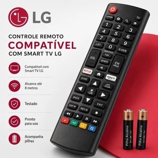 Controle Remoto Compatível com Tv L G Smart Lcd Led Plasma com Netflix Prime Video  sky-8035 le-7045