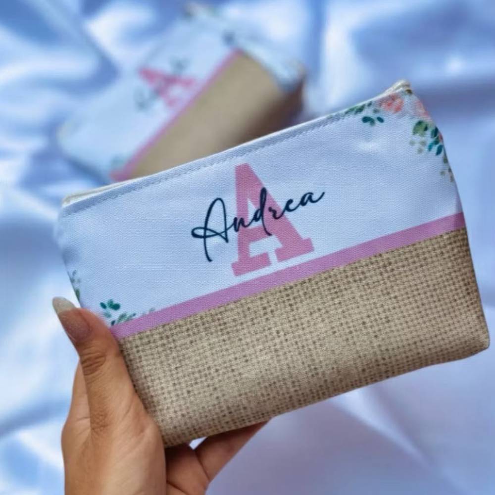 kit com 10 Necessaire Personalizada Com Nome Para Casamento madrinhas Formatura Daminha lembrancinha Aniversário 15 Anos