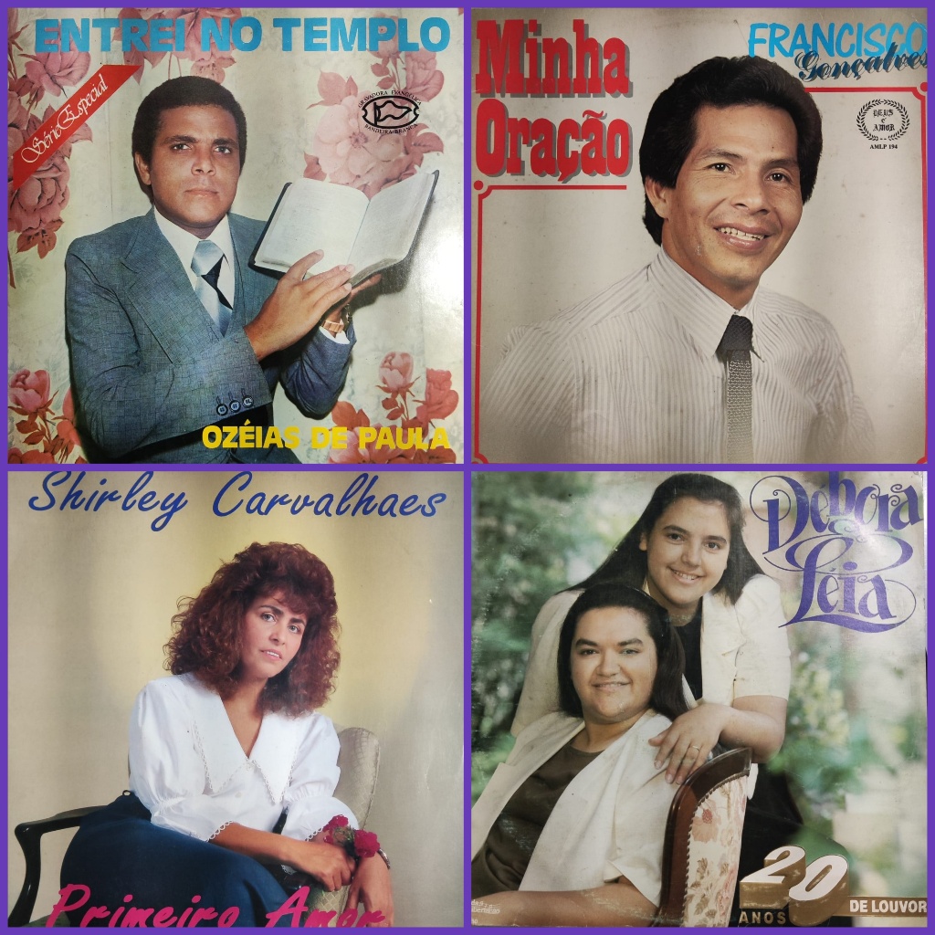 LP Vinil Gospel Evangélicos Variados - Louvores, Ozéias de Paula, Debora, Eula, Shirley Carvalhaes