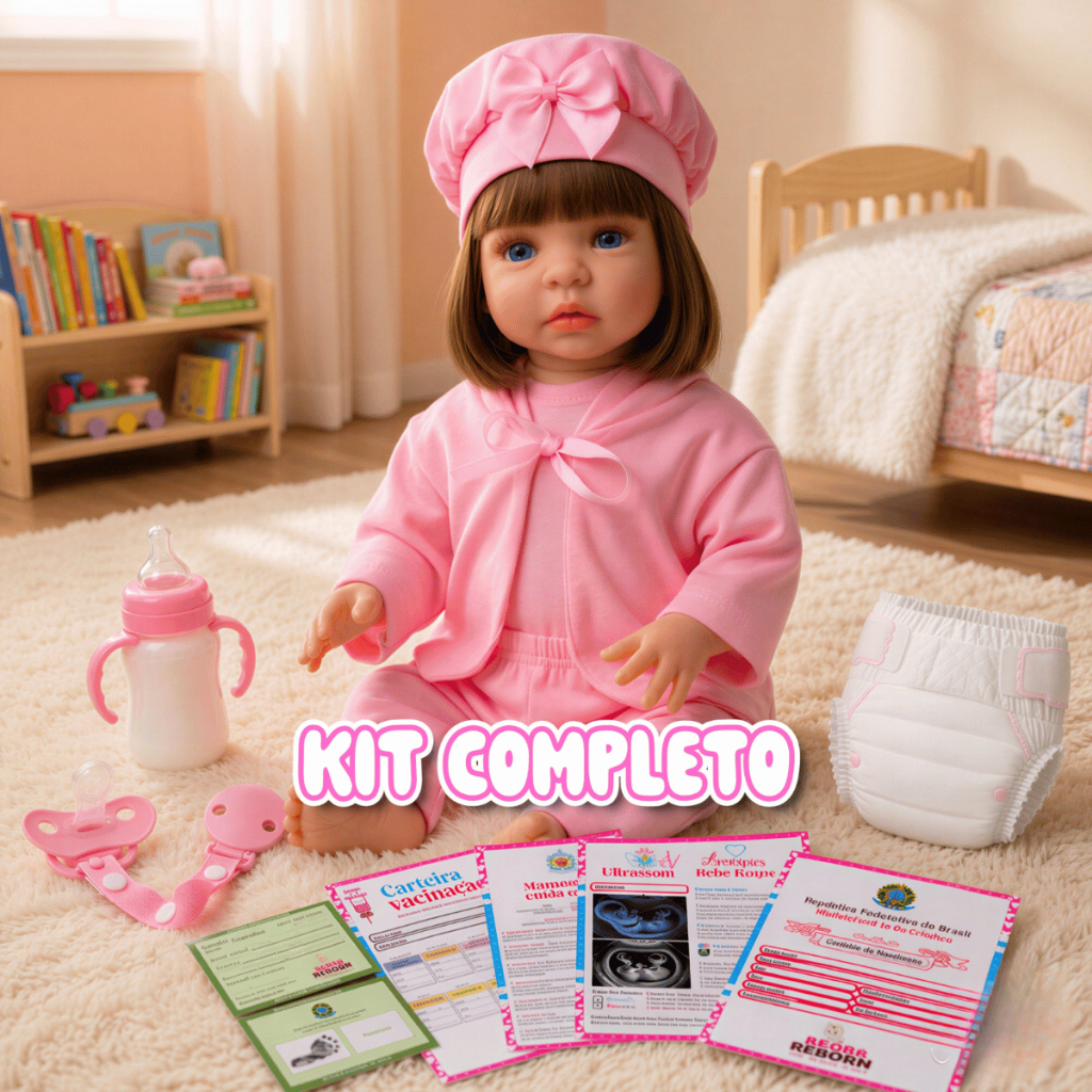 Bebê Reborn Realista Boneca Silicone Pode dar Banho Com Bolsa de Maternidade — foto 9