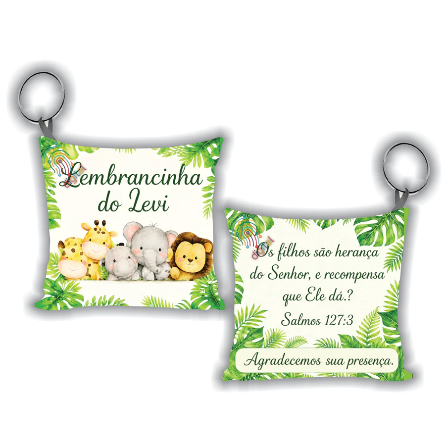 Almochaveiros Lembrancinhas Personalizado Safari Leãozinho Vários Modelos — imagem 2 de 2