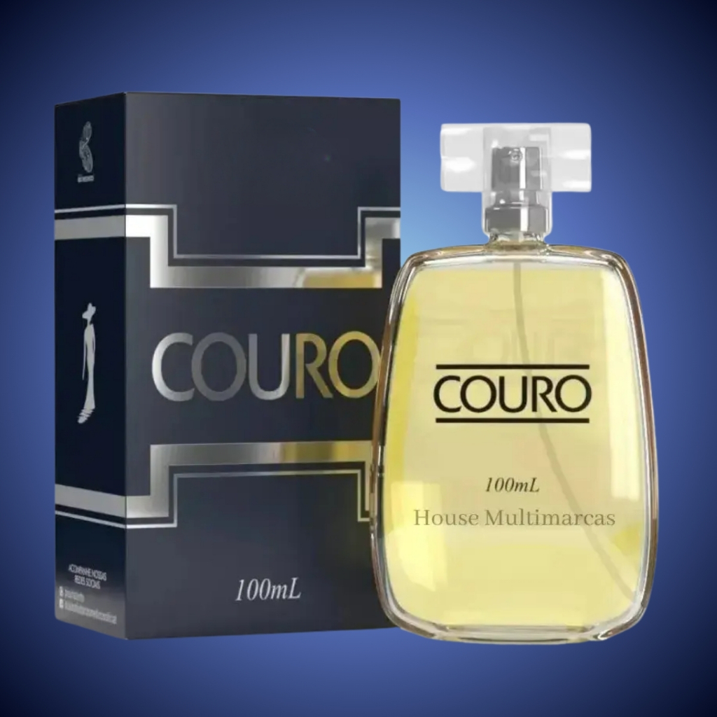 PERFUME COURO 100ml Masculino Marcante Elegante Sofisticado Luxo Alta Fixação base de oleo