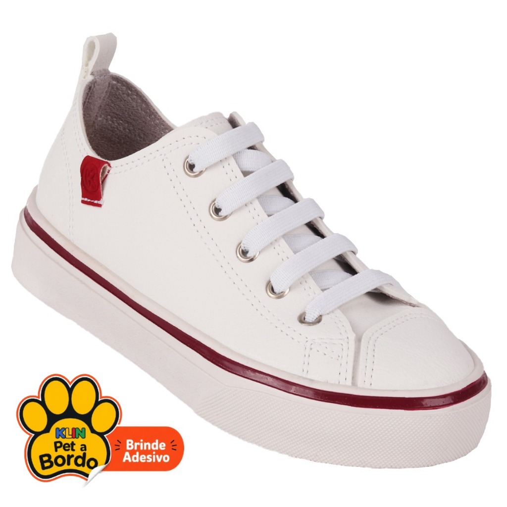 Tenis Infantil Casual Unissex FreeStyle KLIN - Branco