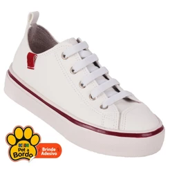 Tenis Infantil Casual Unissex FreeStyle KLIN - Branco