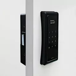 Fechadura Digital Papaiz SL140 Smart Lock De Sobrepor Preta Fosca