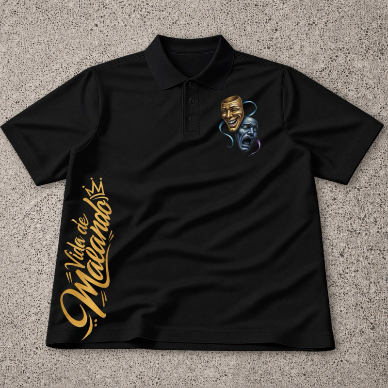 Camisa Polo Vida De Malandro Unissex em Piquet