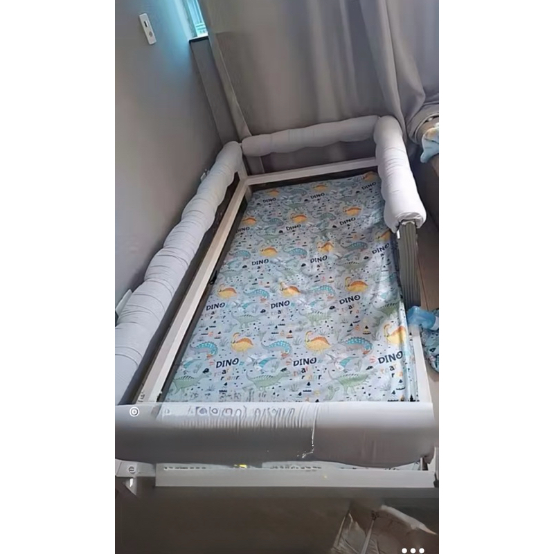 4 PARTES acolchoadas para cama montossoriana solteiro, menino, menina