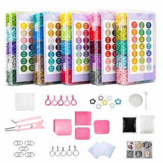 Hama Beads 120 Cores Kit, DIY Presente Infantil, Brinquedo Artesanal, Ímã de Geladeira, Q…