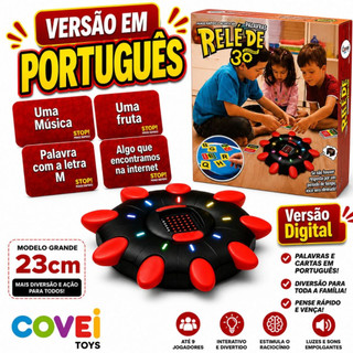 Jogo De Tabuleiro Stop Palavras Raciocínio Rápido Temporizador 10 Segundos Teclas Em Português