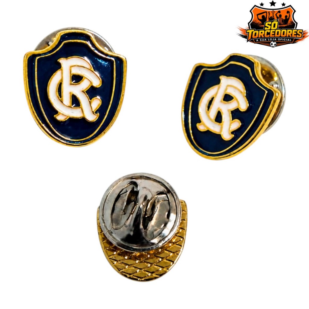 BOTON DOURADO ESCUDO OFICIAL - CLUBE DO REMO