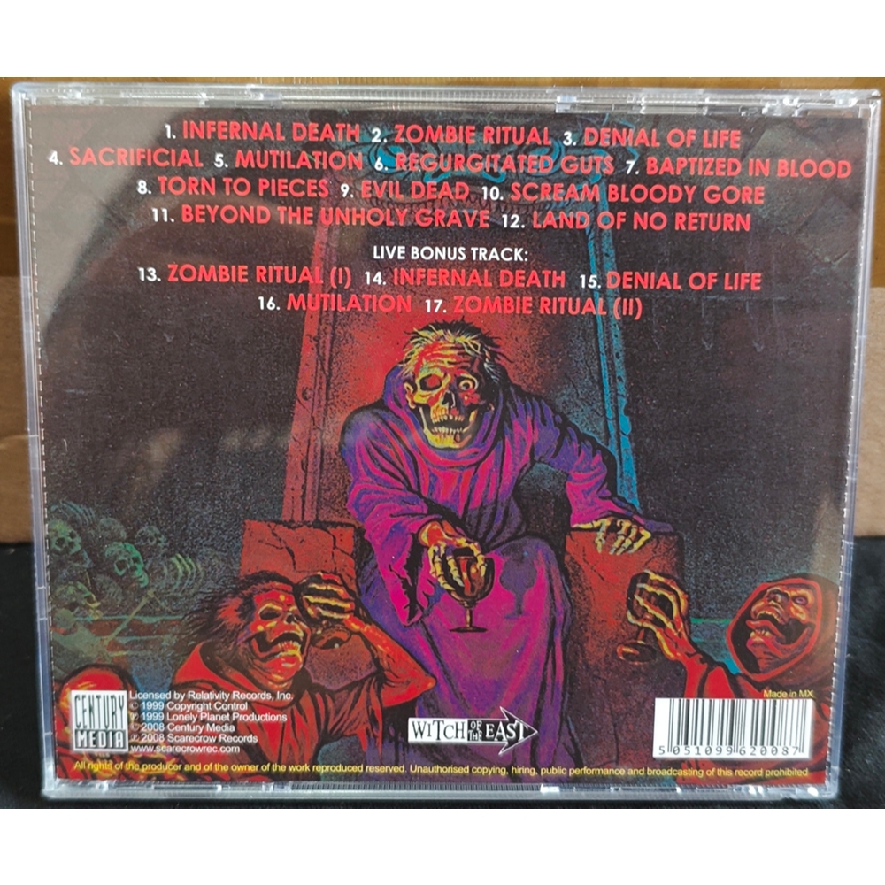 Death – Scream Bloody Gore (Remasterizado + 5 Live Bonus) CD — imagem 2 de 2