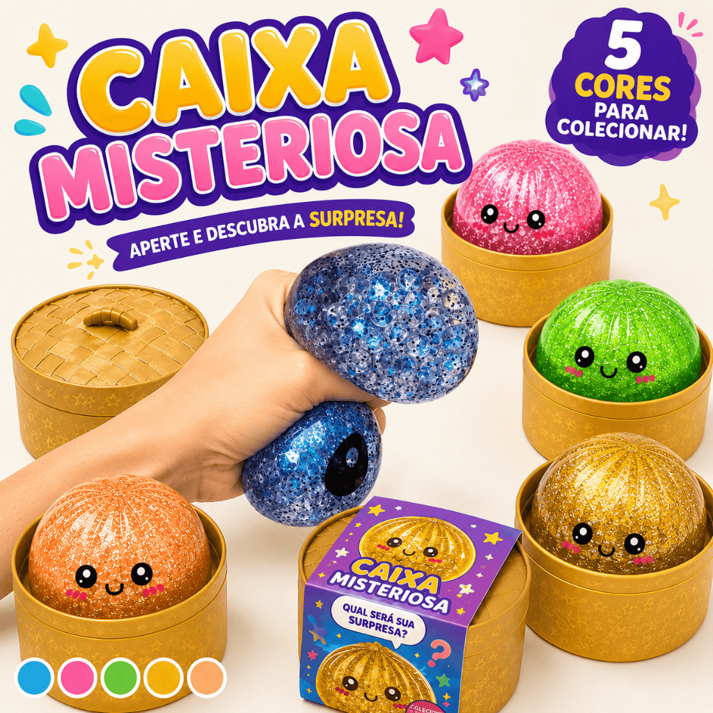 Squishy Brinquedos Misteriosos Sensoriais Slime Anti Stress Squishy Mochi Criança Divertido Colorido