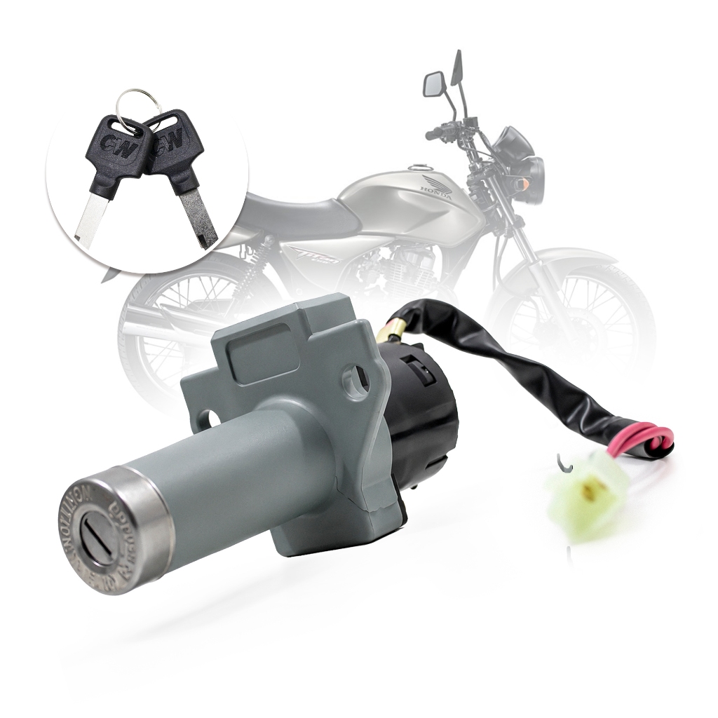 Chave Ignição CG 150 Titan KS ES ESD 2004 A 2008 Job 2004 A 2008 Titan Sport 2005 A 2008 2 Fios