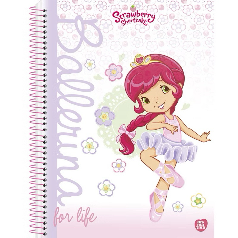 Caderno Universitário 10 Matérias Moranguinho Animativa – Com Aroma de Morango — imagem 2 de 2