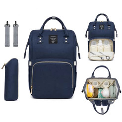 Bolsa Feminina Mochila Maternidade Lequeen Original Multifuncional