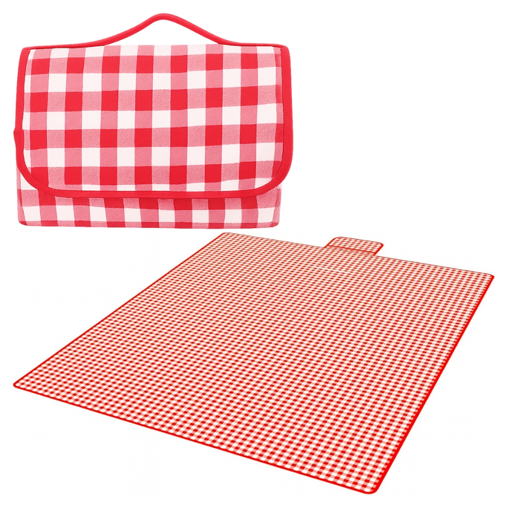 Tapete Bolsa de Piquenique 2x2 Metros Dobrável Prático de Transportar Material Impermeável