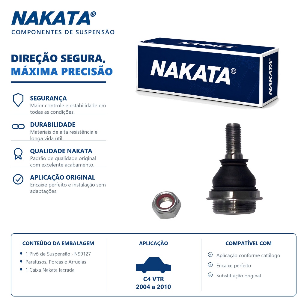 Pivo De Suspensão C4 VTR 2004 a 2010 Original Nakata