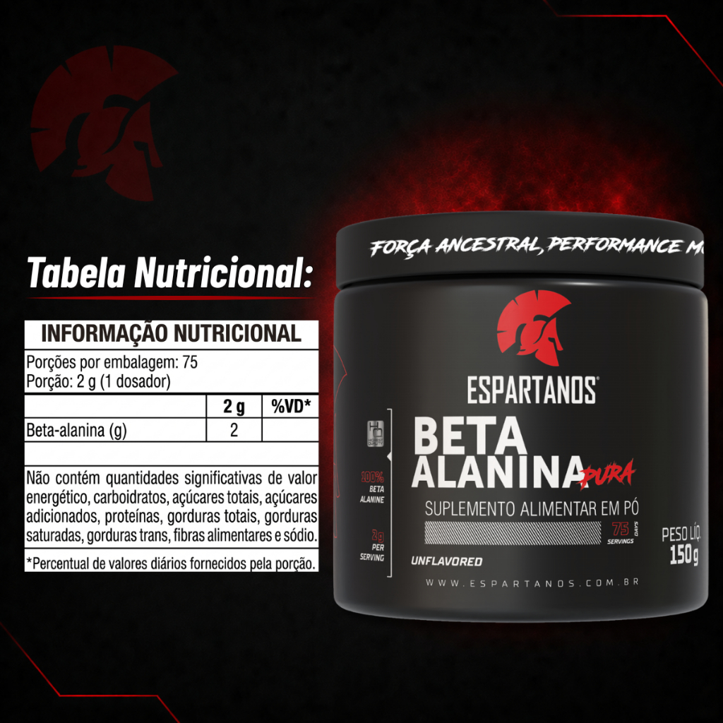 Beta Alanina 150g 100% Pura - Espartanos Suplementos · foto 2
