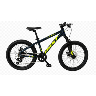 Bicicleta Aro 20 Infantil Bike de Alumínio Leve Resistente Shimano 7v Freios a Disco Suspensão Aço