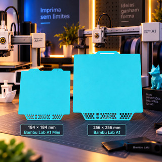 Placa Fria Cryogrip Mesa Fria BIQU Dissipador P/ Impressora 3D Bambu Lab A1 A1 Mini X1C P1S P2S P1P X1E