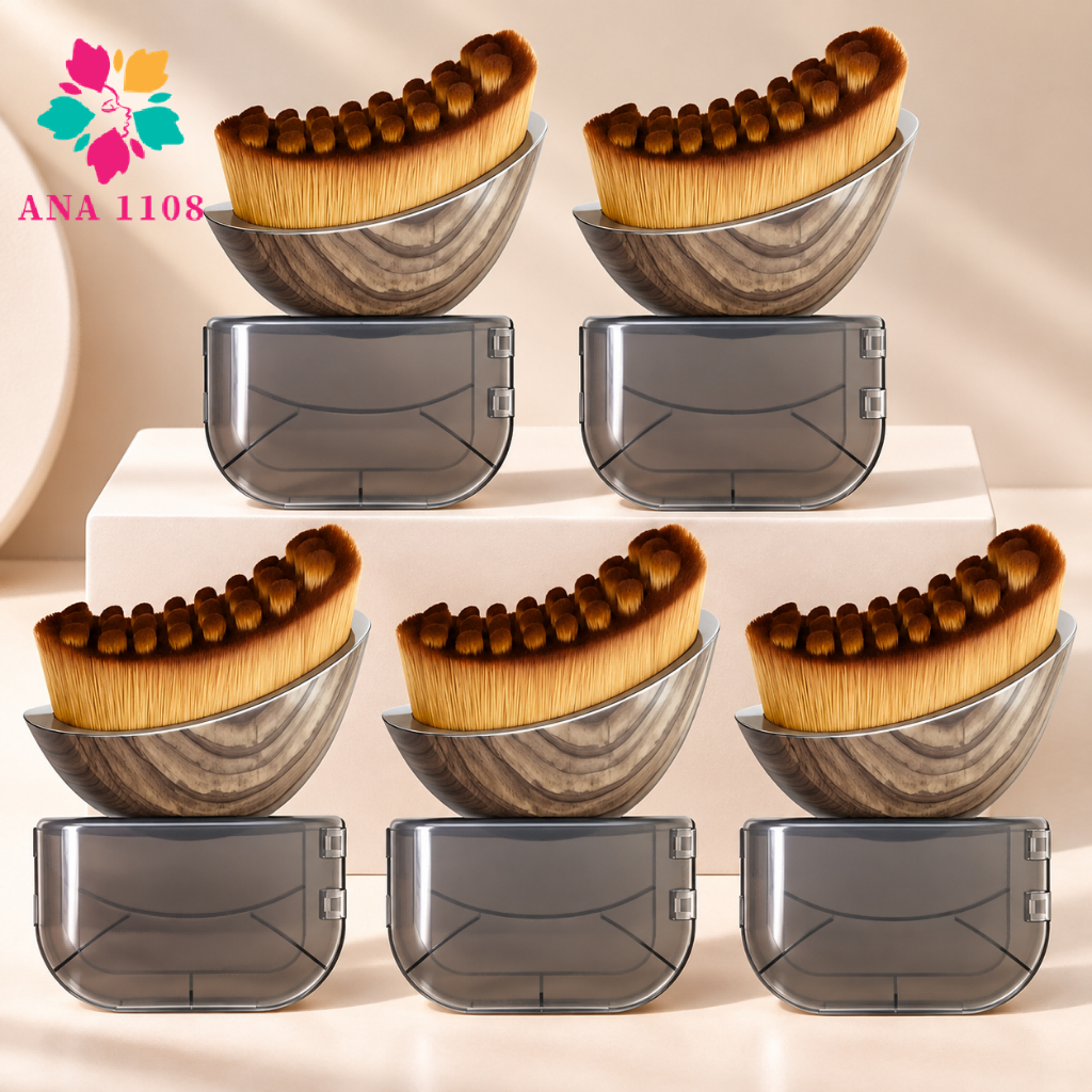 Kit5 Escova Facial Massageador para Drenagem Linfática Contorno e Massagem Facial