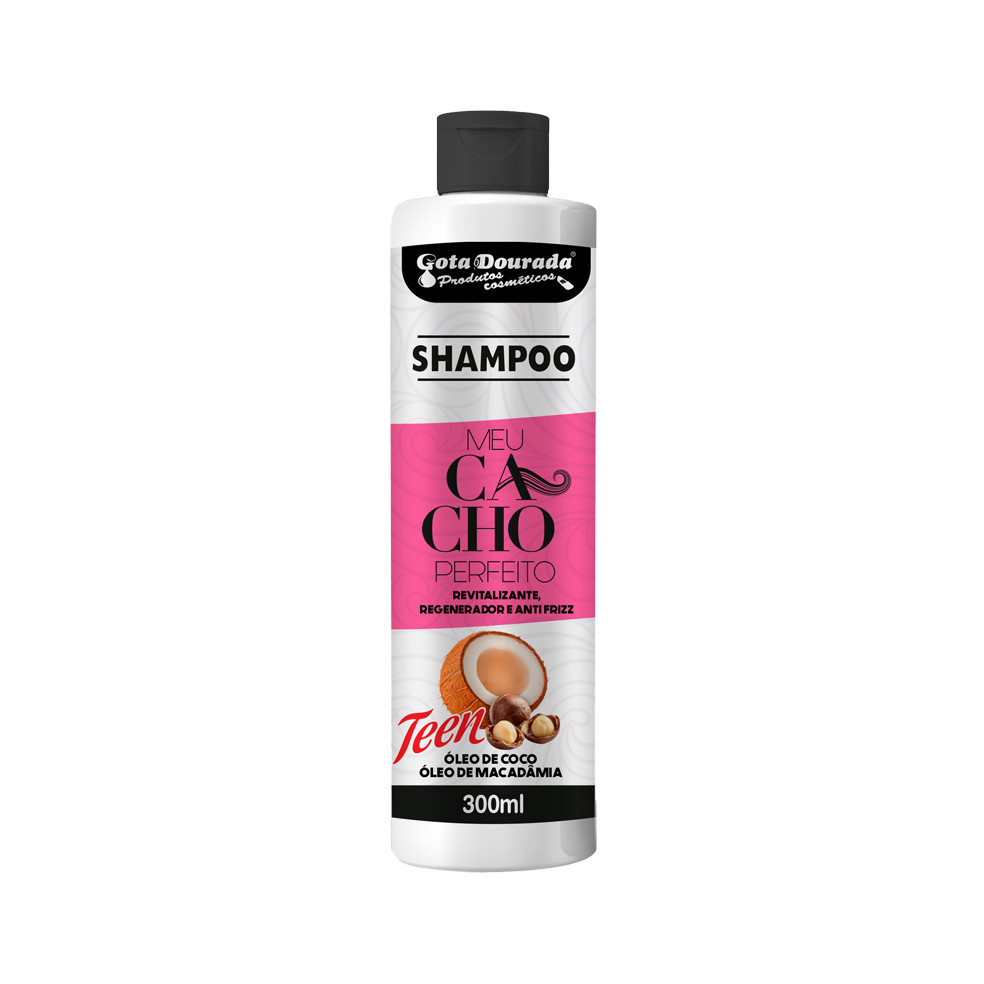 Shampoo e Condicionador Gota Dourada Meu Cacho Perfeito - Óleo de Coco e Macadâmina · foto 2