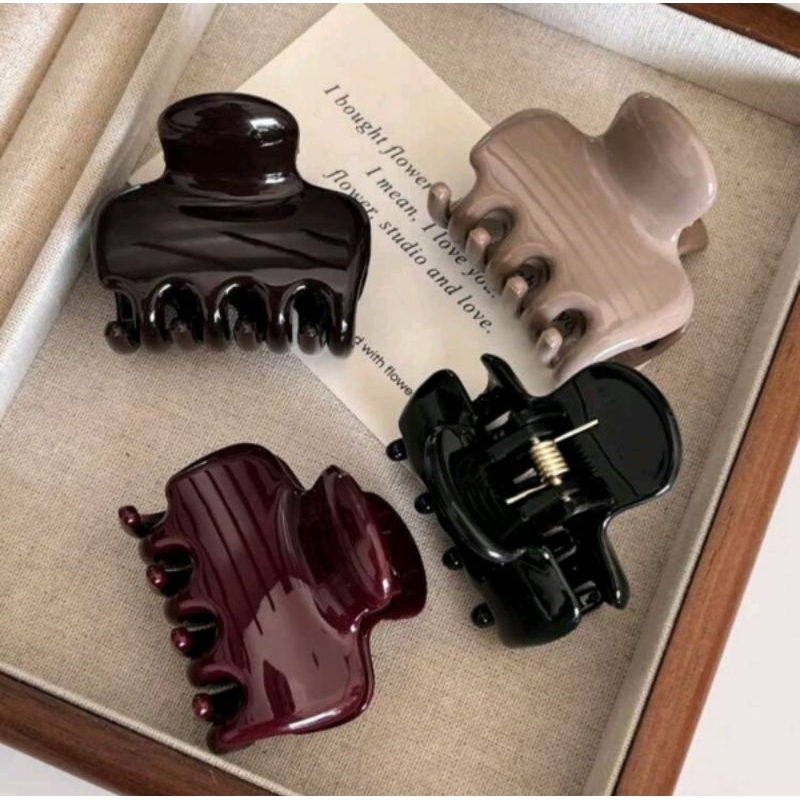 KIT com 4 presilhas de cabelo, piranhas de cabelo média ou pequena, piranhas elegantes vintage, pregadeira de cabelo