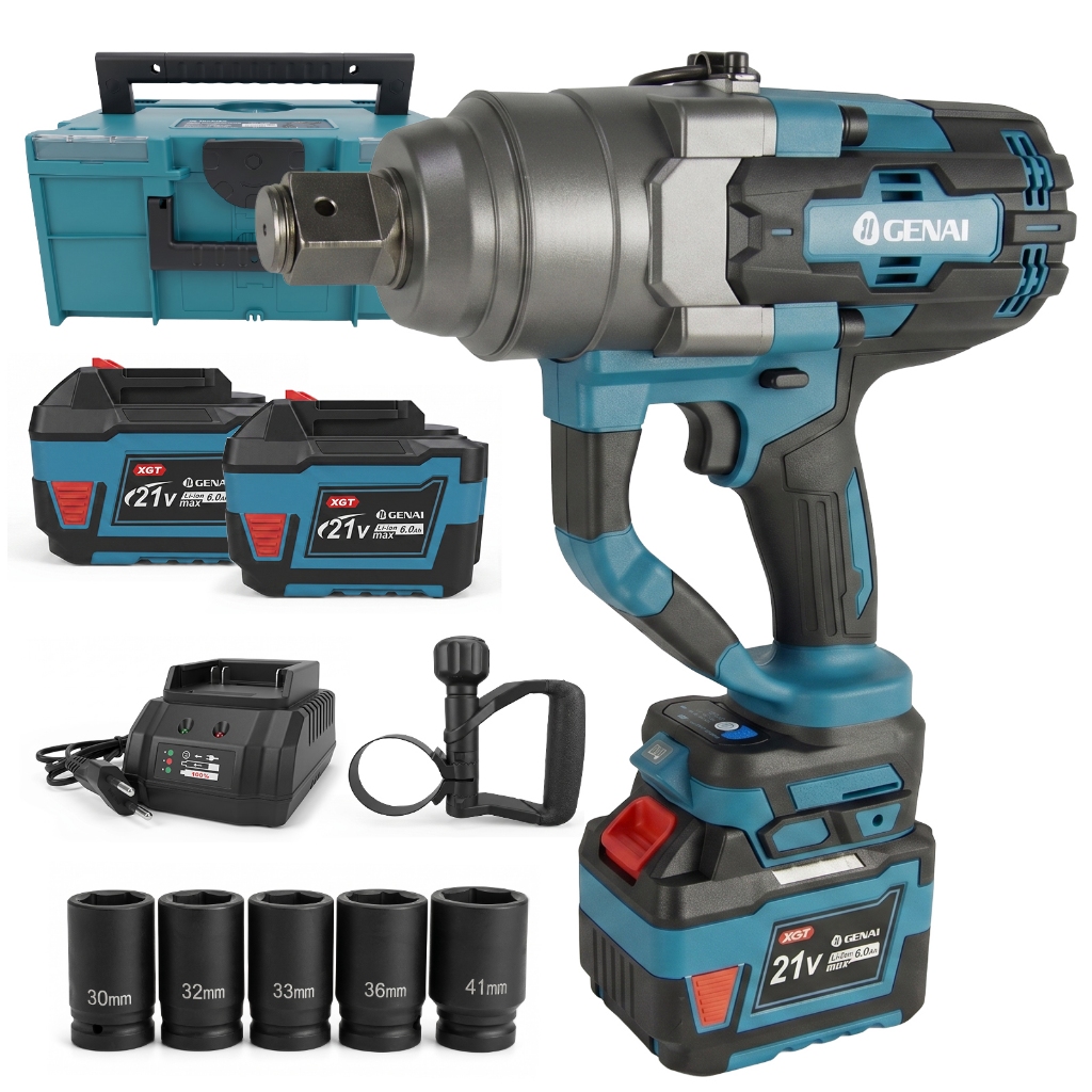Chave Elétrica de Impacto 21V 2000NM/3000NM Bateria Longa Duração - CENAI - Frete Grátis