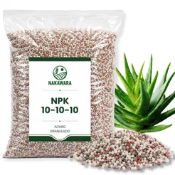 Adubo NPK 10-10-10 Para Babosa Aloe Vera Fertilizante Granulado Plantas Vasos Jardim Replantio