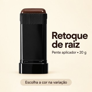 Retoque de Raiz para Cobrir Fios Brancos com Pente Aplicador 20 g - 3 Cores