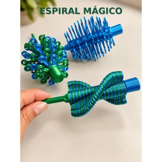 Brinquedo Sensorial Espiral Mágico 3D – Brinquedo Interativo de Movimento, Abre e Fecha