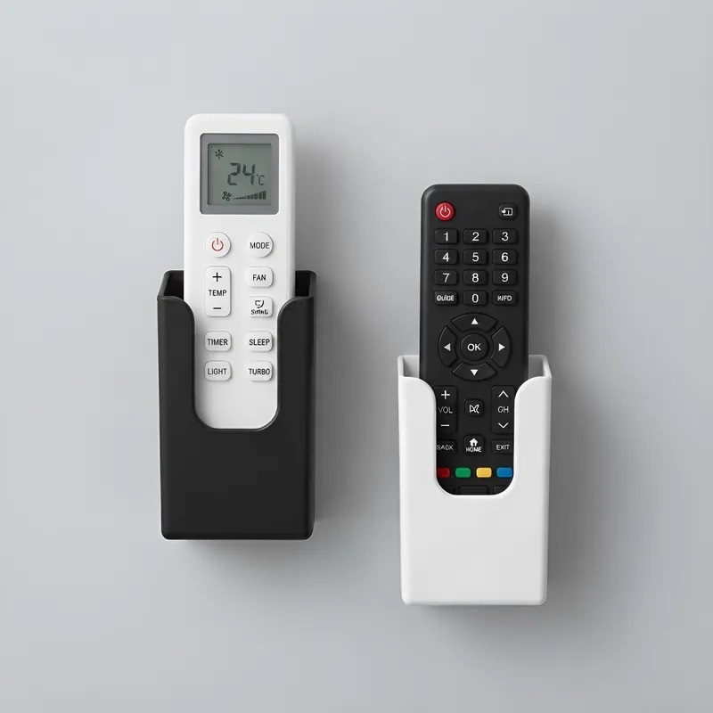 Suporte para Controle Remoto TV Ar Condicionado Ventilador Organizador Porta Controle Parede Mesa Minimalista