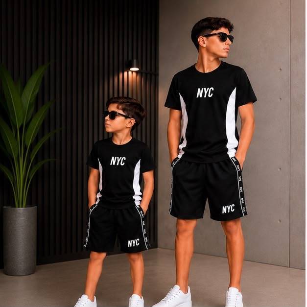 Conjunto infantil masculino estiloso kit bermuda e camisa  veste do 4 ao 16