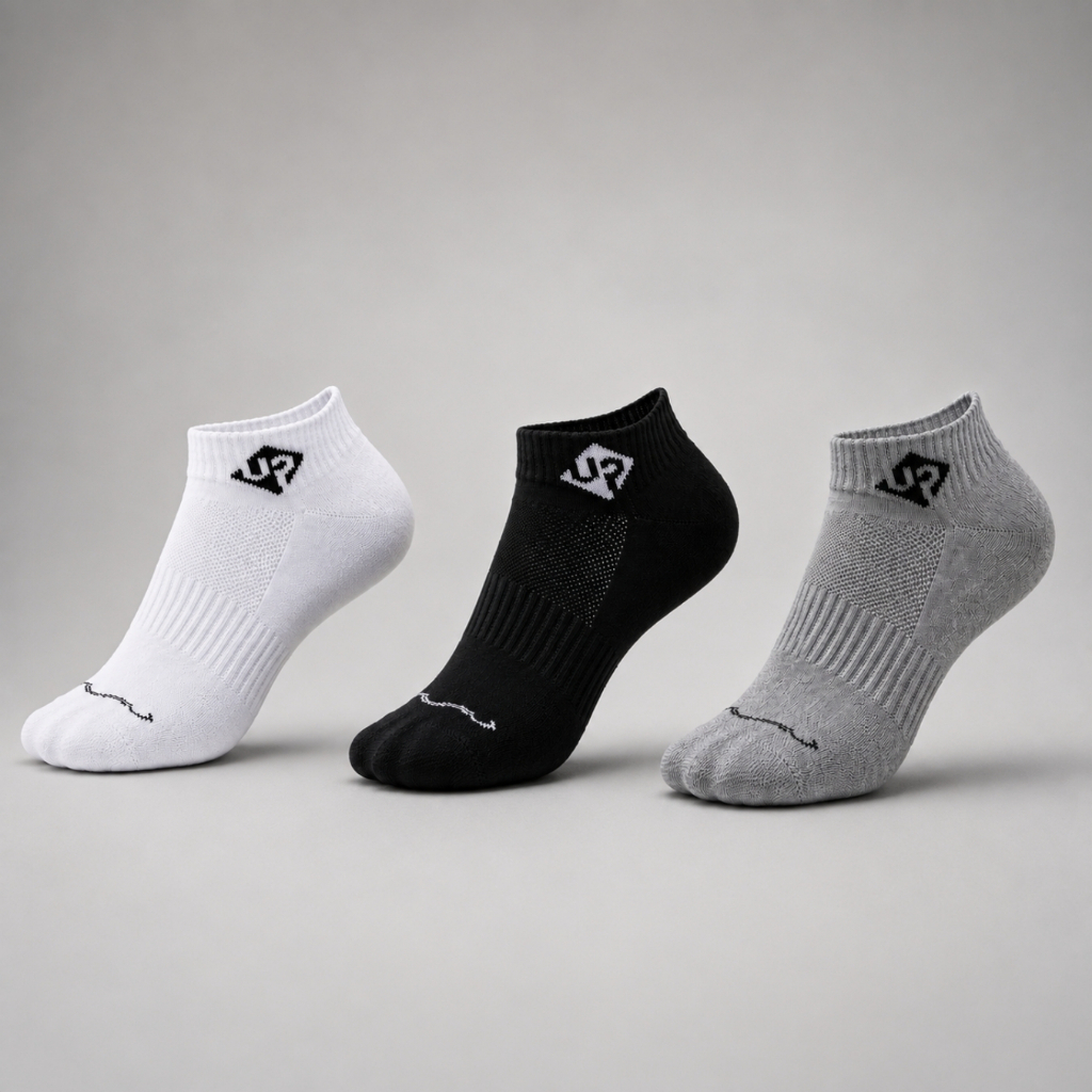 Kit Com 6 Pares De Meias Premium Cano Curto Unissex Algodão Confortável