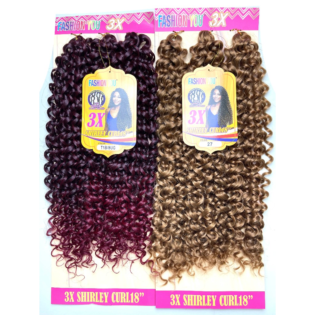 Cabelo Cacheado Crochet Solto SHIRLEY CURL18inch Cabelo 70cm 150g Braid Hair FASHION YOU — imagem 2 de 2