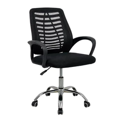 Cadeira de Escritório Esteirinha Mesh Ergonômica Giratória Regulagem de Altura Tela Mesh Suporta até 120kg