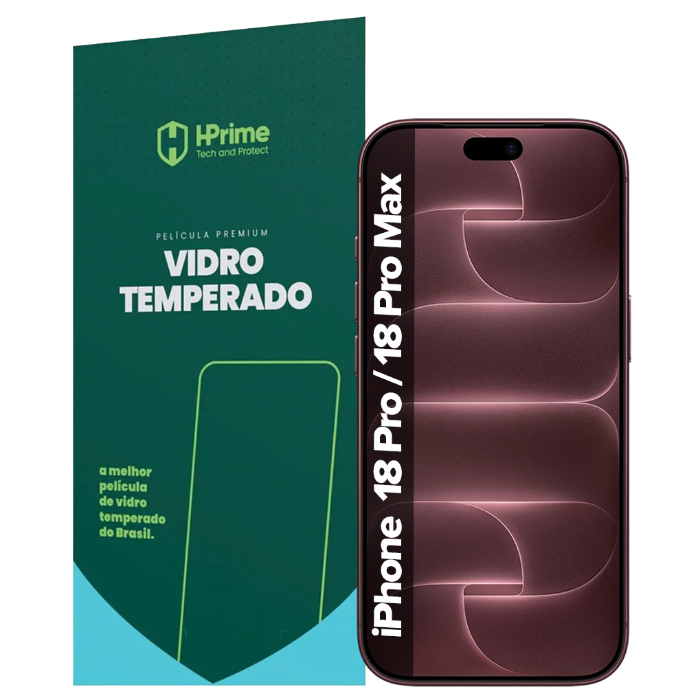 Película Hprime Vidro Temperado 9h Para iPhone 18 Pro / iPhone 18 Pro Max