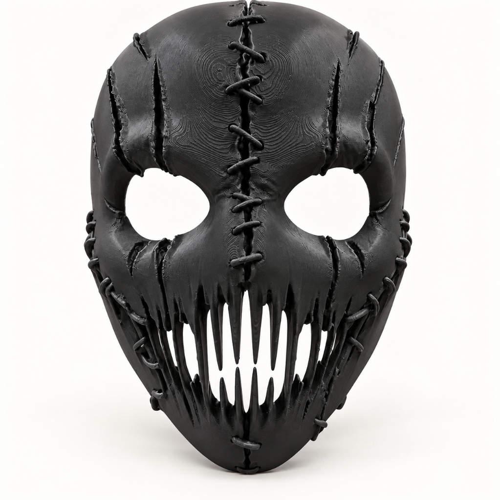 Máscara Caveira Costurada Halloween Terror Adulto Fantasia Cosplay Vazados Festa Temática Rígida