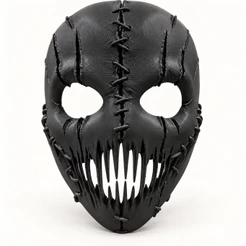Máscara Caveira Costurada Halloween Terror Adulto Fantasia Cosplay Vazados Festa Temática Rígida