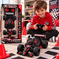 Carrinho de Controle Remoto Tipo Formula 1 F1 Sem fio Esportivo Competição Lamborghini Velocidade Alta Velocidade para C