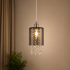 Luminaria Pendente Lustre Led Moderno Com Seleção de temperatura Quente/Neutro/Frio Dourado Branco ou Preto Alut By Avan