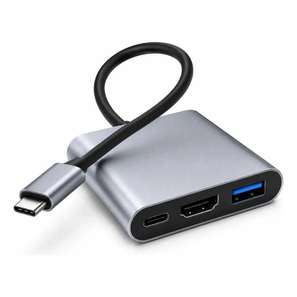 Adaptador Conversor Usb 3.0 Tipo C Para Hdmi 4k 3 Em 1 Ezsias Armarinhos