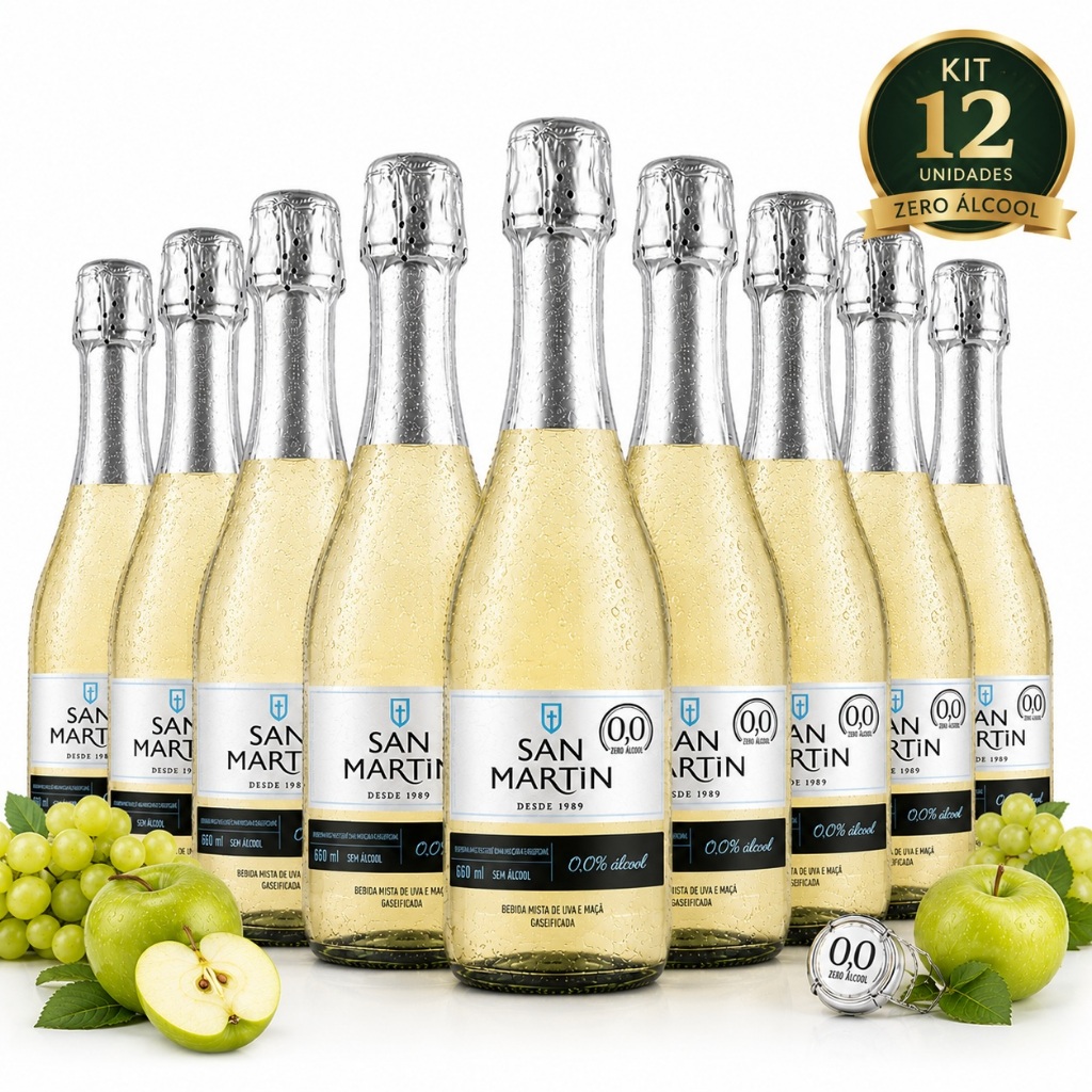 Espumante San Martin Moscatel Zero Álcool 660ml – Celebre Todos os Momentos